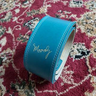 MoodyLeatherStrap Leather＆Suede 2.5Standard SapphireBlue/Cream