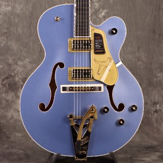 Gretsch Falcon Hollow Body with String-Thru Bigsby and Gold Hardware Ebony FB Cerulean Smoke[S/N JT24072579]