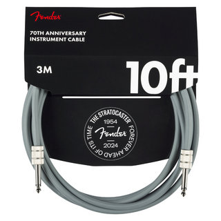 Fender フェンダー 10フィート Anniversary Instrument Cable Gray SS ギターケーブル ギターシールド