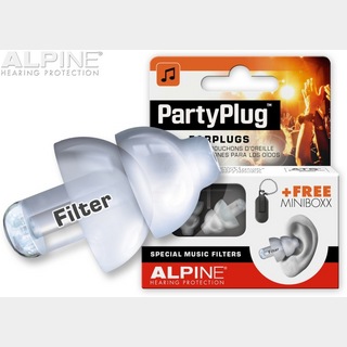ALPINE HP PARTY PLUG TRANSPARENT NEW Ver. イヤープロテクター 耳栓【福岡パルコ店】
