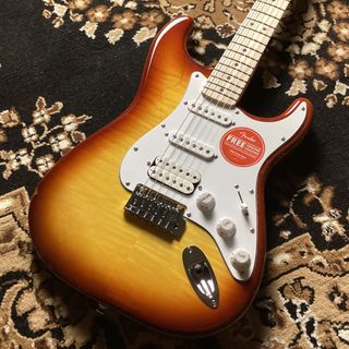 Squier by Fender Affinity Series Stratocaster FMT HSS Maple Fingerboard White Pickguard Sienna Sunburst エレキギター