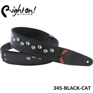 Righton! STRAPS ギターストラップ BLACK CAT ライトオン！ストラップス