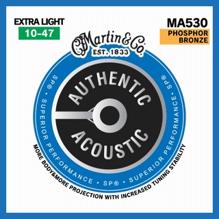 MartinMA530 PHOSPHOR BRONZE Extra Light (.010 - .047)【Martin Authentic Acoustic SP】