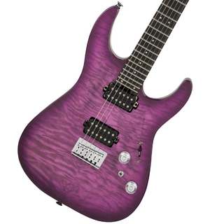 Charvel Pro-Mod Plus DK24 HH HT EB QM Ebony Fingerboard - Violet Radiance シャーベル