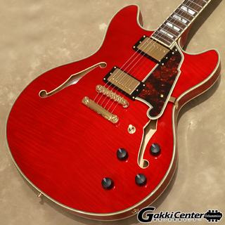 D'Angelico Excel Series Excel DC, Trans Cherry
