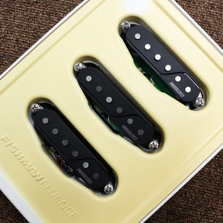 FISHMAN 【アウトレット特価】Fluence Single-Width Pickup Set for Strat Black【ストラト用】【即納可能】