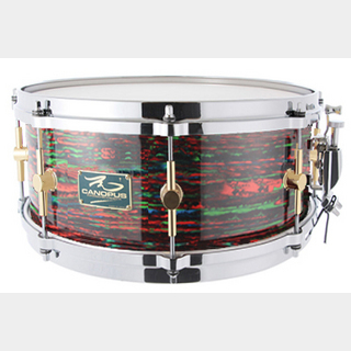 canopusThe Maple 6.5x14 Snare Drum Psychedelic Red