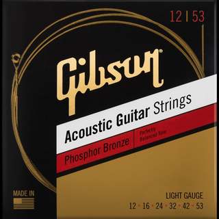 Gibson SAG-PB12 Phosphor Bronze Acoustic Guitar Strings 12-53 Light  ギブソン【梅田店】