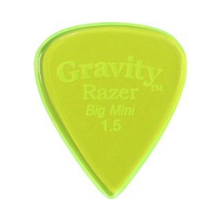 Gravity Guitar PicksRazer -Big Mini- GRAB15P 1.5mm Fluorescent Green ギターピック