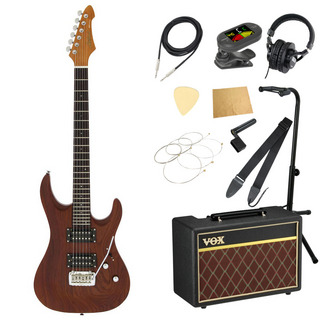 Aria Pro II MAC-DLX STBR エレキギター VOXアンプ付き 入門11点 初心者セット