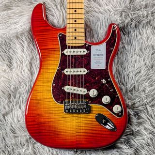 FenderHybrid II Stratocaster Sunset Orange Transparent【現物画像】6/26更新