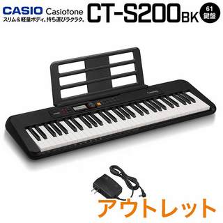 Casio CT-S200 BK ブラック 61鍵盤 Casiotone カシオトーン 【アウトレット】