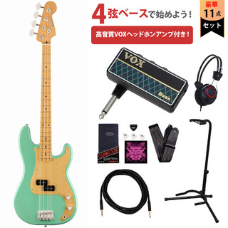 Fender Vintera 50s Precision Bass Maple Fingerboard Sea Foam Green  VOXヘッドホンアンプ付属エレキベース初心
