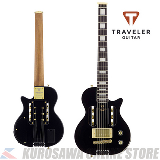 Traveler GuitarEG-1 Custom Black V2 《ヘッドフォン/プリ・アンプ内蔵》【ストラッププレゼント】(ご予約受付中)