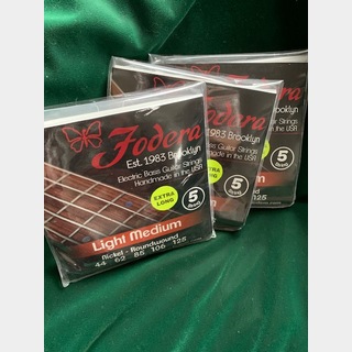 FoderaFodera  Bass String 5 Sstring Set 44 62 85 106 125 Nickel Extra Long