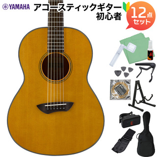 YAMAHACSF1M VN (ビンテージナチュラル) アコギ初心者12点セット エレアコギター スモールサイズ