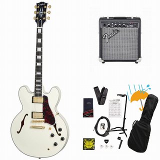 Epiphone Inspired by Gibson Custom 1959 ES-355 Classic White Fender 10Wアンプ付属エレキギター初心者セットR【W