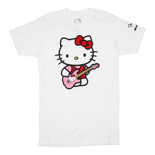 Fender Fender フェンダー Hello Kitty White Sleeve Hit Logo Tee Mサイズ 半袖 Tシャツ