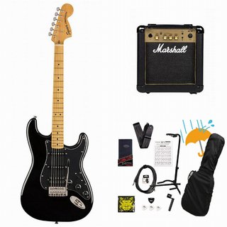 Squier by FenderClassic Vibe 70s Stratocaster HSS Maple FB Black  エレキギター Marshall MG10アンプ付属エレキギター初