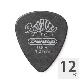 Jim Dunlop 488 Tortex Pitch Black Standard 1.0mm ギターピック×12枚