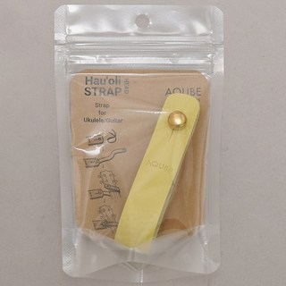 AQUBE MUSIC PRODUCTS ハウオリ ウクレレ&ギターヘッドストラップ217 (CREAM YELLOW) アクビ