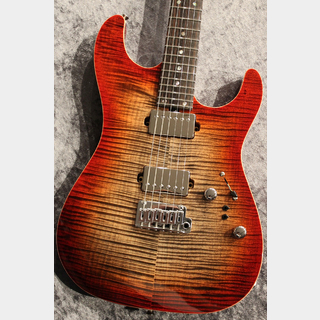 Red House CTM Piccola S 2H 5A Flame Top/Mahogany/Ebony Dark Red Burst【漆黒指板】【現地選定材】