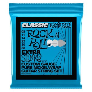 ERNIE BALL 【在庫処分超特価】 Extra Slinky Classic Rock n Roll Pure Nickel Wrap Electric Guitar Strings #2255