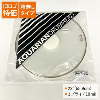 AQUARIAN 化粧箱無し■ドラムヘッド PWT-22-Q 22インチサイズ クリアヘッド アクエリアン