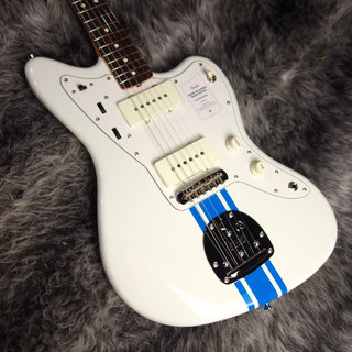 Fender2023 Collection Made in Japan Traditional 60s Jazzmaster Olympic White with Blue Competition Stripe