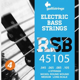 Galli Strings RSB45105 4弦 Medium Nickel Round Wound エレキベース弦 .045-.105【福岡パルコ店】