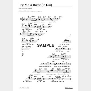 楽譜Cry Me A River（in Gm）