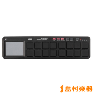 KORG nanoPAD2 BK (ブラック) MIDIコントローラー スリムライン USB アウトレット