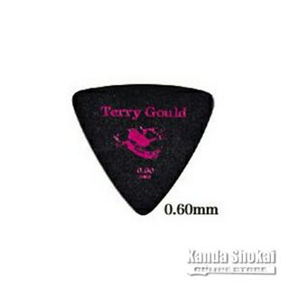 PICKBOY GP-TG-RB/06 Terry Gould Guitar Pick Triangle 0.60mm, Black