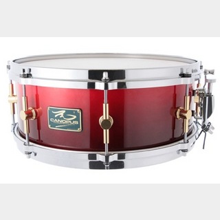 canopus The Maple 5.5x14 Snare Drum Crimson Fade LQ