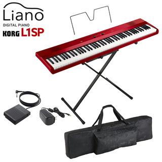 KORG L1SP MRED メタリックレッド キーボード 電子ピアノ 88鍵盤 ケースセット