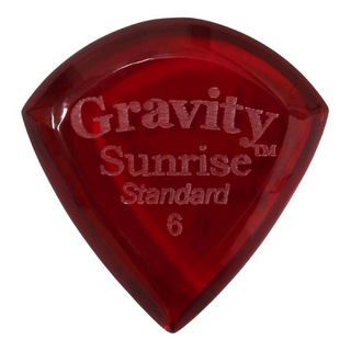 Gravity Guitar Pickssunrise -Standard- GSUS6P 6.0mm Red ギターピック
