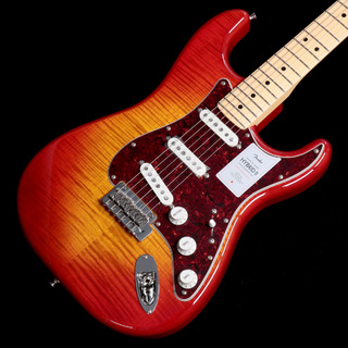 Fender2024 Collection MIJ Hybrid II Stratocaster Maple Flame Sunset Orange Transparent [重量:3.58kg]【池袋