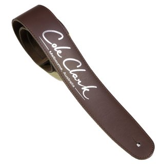 Cole Clark Leather Strap - Saddle Brown With Silver Logo【名古屋栄店】
