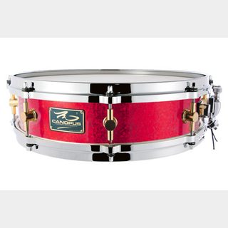 canopus The Maple 4x14 Snare Drum Red Spkl