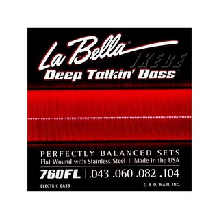 La Bella 760FL / Flat Wound Stainless Steel Bass Strings