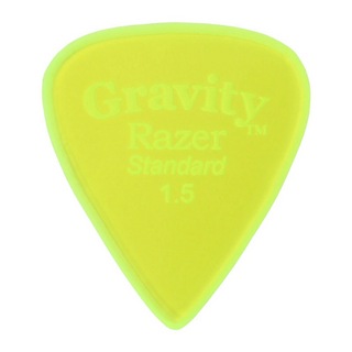 Gravity Guitar PicksRazer -Standard Master Finish- GRAS15M 1.5mm Fluorescent Green ピック