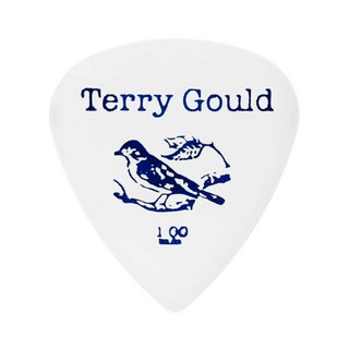 PICKBOY Terry Gould GUITAR PICK (WHITE/ティアドロップ) [1.00mm] ×10枚セット