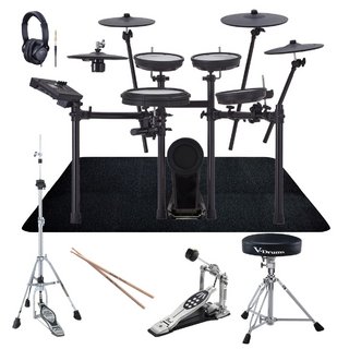 Roland TD-17KVX2 + MDS-COM V-Drumsロゴの椅子を採用したフルセット w/SELVAマット【WEBSHOP】