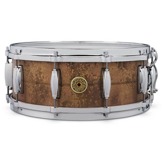 GretschKeith Carlock Signature Snare Drum - 2mm Antique Aged Brass 14×5.5 [GAS5514-KC]