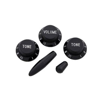 ALLPARTS オールパーツ KNOB 5021 Black Knob Set for Stratocaster ノブセット