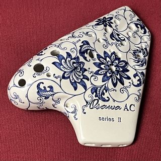 Osawa Ocarina AC-TA-2　トリプレットオカリナ（アニバーサリー柄） アルトC管【現物写真】