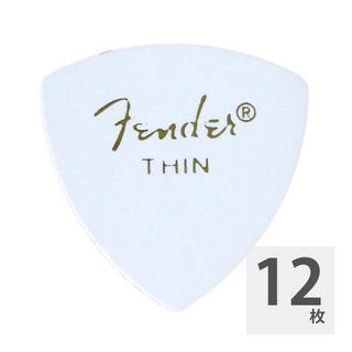 Fender フェンダー 346 Shape Classic Celluloid Picks Thin White ピック×12枚