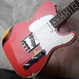 Fender Custom Shop'60  Telecaster Custom - Handwound Pick-Ups /  Fiesta Red Over 3-Tone Sunburst / Heavy Relic