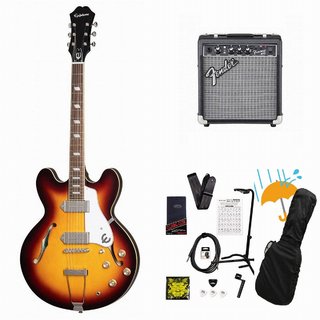 Epiphone Casino Vintage Sunburst カジノ Fender 10Wアンプ付属エレキギター初心者セットR【WEBSHOP】