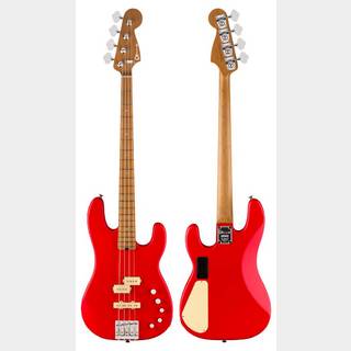 Charvel Pro-Mod San Dimas Bass PJ IV MAH -Satin Ferrari Red【ローン金利0%】【オンラインストア限定】